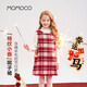 瑪米瑪卡（MOMOCO）童裝女童過(guò)年服連衣裙2025冬款中大童時(shí)尚可愛(ài)無(wú)袖連衣裙 紅色002 105