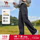 駱駝（CAMEL）加絨工裝女褲防風(fēng)防水傘兵軟殼休閑褲 C25CAYL6021 幻影黑 S