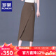 羅蒙（ROMON）半身裙包臀裙高級感時(shí)尚洋氣百搭女裙子2025新款半裙黑色一步長(cháng)裙 咖色 XL 29/XL /2尺2/建議110-122斤