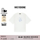 WE11DONE男女同款怪獸印花短袖T恤個(gè)性復古朋克風(fēng) 象牙白 S