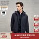 EMZ鄂爾多斯【超聲波棉】冬季新款男士帶帽休閑加厚保暖棉服外套 藏青 L 175/96A