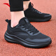 安踏男鞋運動(dòng)鞋男2025年秋冬新款網(wǎng)面透氣軟底跑鞋緩震皮面防水鞋子男 （店長(cháng)推薦秋冬季新品男鞋）全黑色 42