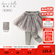 戴維貝拉（DAVE＆BELLA）兒童裙褲加絨女童長(cháng)褲小童休閑褲幼兒褲子寶寶打底褲冬季新款童褲 灰色【現貨】 80 cm（建議身高73-80cm）