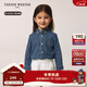 Teenie Weenie  Kids小熊童裝25春夏新款男女童寶寶長(cháng)袖牛仔襯衫 牛仔色 160 cm