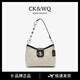 CK&WQ小號托特包女小香風(fēng)黑白撞色輕奢小眾腋下新年女式2025新款 奶油黑 無(wú)規格
