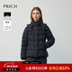 PRICH【90%鵝絨】時(shí)尚可拆卸連帽收腰云朵保暖羽絨服2025冬新款女 19黑色 S 160