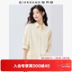 佐丹奴知識分子風(fēng)襯衫女純棉府綢破骨連肩中袖襯衣女05345463