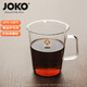 JOKO可微波爐耐熱玻璃杯無(wú)鉛高硼硅玻璃杯咖啡杯把手水杯紅茶杯耐高溫 高款把手430mlx1只