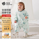 貝肽斯寶寶連體罩衣吃飯防水防臟嬰兒爬行輔食圍兜兒童圍裙爬爬服 雪原