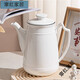 耐高溫陶瓷壺創(chuàng  )意茶壺白瓷釉下彩水壺涼水壺冷水壺可裝開(kāi)水泡茶壺 白瓷壺（1650ML）A蓋 1650ml