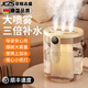 JCZS德國品牌2025新款加濕器小型三噴大霧量辦公室桌面迷你家用臥室空調房孕婦嬰兒車(chē)載 插線(xiàn)款【米色】雙噴大霧+UVC+溫馨夜燈