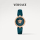 范思哲（VERSACE）瑞士手表女士美杜莎小綠表石英表禮盒新年生日禮物VECQ00318-34MM