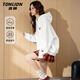 唐獅（TonLion）連帽衛衣女裝2026年春秋季新款棉彈套頭上衣服小個(gè)子寬松潮流帽衫