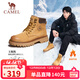 駱駝（CAMEL）王俊凱同款冬加絨戶(hù)外工裝馬丁大黃靴男 G122W7757TR 金黃 40