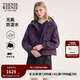 Teenie Weenie【雙棲彩殼防潑水】小熊女冬加絨兩件套工裝夾克外套 紫色 S