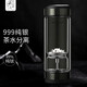 茶之戀茶水分離杯雙層玻璃杯男女士便攜泡茶杯鈦杯999純銀杯商務(wù)禮品杯 臻鈦 碳纖維（純銀蓮花）