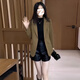 GARNUO咖色小西裝外套女2026新款早春秋季韓系小個(gè)子高級感炸街休閑西服 咖色 S 80-100斤