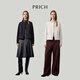 PRICH時(shí)尚羊毛針織拼接鵝絨羽絨服2025冬季新款保暖外套女PRJDF4T03E 象牙白 160
