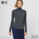 優(yōu)衣庫女裝HEATTECH EXTRA WARM 混紡高領(lǐng)T恤/長(cháng)袖 9%羊絨 478954 478954/07青灰色 M