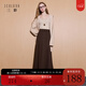 三彩2025冬季新款簡(jiǎn)約優(yōu)雅松緊腰半身裙氣質(zhì)通勤A(yíng)字裙長(cháng)裙M 咖啡色 M 160/68A