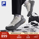 FILA 斐樂(lè )官方男鞋BOA EXPLORER 3戶(hù)外鞋2025冬新款探險家3跑步鞋 霧霾灰/槍灰-VG 42