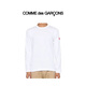 COMME DES GARCONS川久保玲CDG play秋冬保暖休閑潮流百搭男長(cháng)袖T恤 白 M