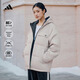 adidas 600蓬拒水防潑保暖雙面穿連帽鴨絨羽絨服男女秋冬阿迪達斯
