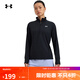 UNDER ARMOUR春夏Tech女子羅紋訓練運動(dòng)長(cháng)袖T恤1389857 黑色001  XL