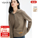 飛鳥(niǎo)和新酒美拉德穿搭風(fēng)針織連帽長(cháng)袖T恤女2025冬季新款休閑上衣 咖啡色HCJ06 L