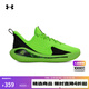 UNDER ARMOUR 庫里CURRY 12兒童網(wǎng)眼運動(dòng)籃球鞋3028194 熒光綠001 35.5