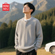 名創(chuàng  )優(yōu)品（MINISO）老錢(qián)風(fēng)重磅亨利領(lǐng)毛衣男冬季潮牌針織衫高街設計感保暖內搭套頭衫 【亨利領(lǐng)】淺灰 L /170(體重120-140斤)