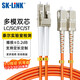 SK-LINK 光纖跳線(xiàn) LC-SC千兆多模雙芯SC-LC光纖線(xiàn)OM2 UPC尾纖50/125um低煙無(wú)鹵1米 SK-TX1GMM-2LCSC1M