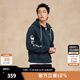 Champion冠軍加絨連帽衛衣男2025秋季新款美式風(fēng)半拉鏈上衣保暖 藏青色 M