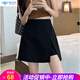 黑色短裙女a(chǎn)字裙不規則2022春秋冬季夏天開(kāi)叉防走光小個(gè)子高腰半身裙夏季 黑色 L
