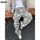 牧唯美式復古工裝迷彩褲子男2025新款潮傘兵痞帥寬松顯瘦休閑百搭長(cháng)褲 迷彩 高品質(zhì) XL [建議140-155斤]