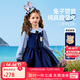 ASK JUNIOR【兒童裙子套裝】2025秋女大童洛麗塔公主裙襯衫+連衣裙兩件