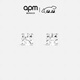 APM Monaco 圓鋯耳釘戒指限定禮盒時(shí)尚飾品生日送女友禮物 鋯石耳釘