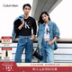 Calvin KleinJeans25秋季新款男女情侶中性休閑ck印花打底衫圓領(lǐng)長(cháng)袖T恤上衣