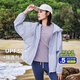 拓路者（Pioneer Camp）速干透氣防曬衣夏季新款女防紫外線(xiàn)UPF50+可收納防小雨防曬服外套 灰云紫【尺碼偏大】 S