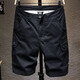 新款黑色休閑短褲男士中褲韓版半褲潮牌五分褲男式工裝短褲男生運動(dòng)褲潮流個(gè)性水洗薄款短褲子男 NM-605黑色 36