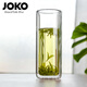 JOKO可微波爐雙層隔熱玻璃杯泡綠茶杯無(wú)鉛高硼硅咖啡杯耐熱水杯牛奶杯 高款(單只簡(jiǎn)裝)310ml1只