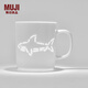 MUJI玲瓏瓷 馬克杯 水杯杯子陶瓷杯咖啡杯茶杯 鯊魚(yú) 530ml