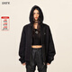SMFK十字花經(jīng)典拉鏈帽衫明星同款CH005B1/F/K戶(hù)外休閑刺繡連帽上衣 荒野黑 CH005B1 M