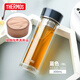 膳魔師（THERMOS）雙層玻璃杯隔熱辦公水杯帶茶漏單層TCGB-300/TCGE/TCGD-400 300ml TCGE藍色