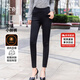 每時(shí)鉛筆褲女冬季加絨保暖中高腰彈力顯瘦外穿小腳休閑褲女9687黑XL