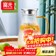 富光玻璃杯耐熱玻璃涼水壺帶把手大容量家用果汁杯花茶杯茶壺冷水壺