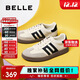 百麗復古拼色德訓鞋新款百搭簡(jiǎn)約運動(dòng)休閑鞋B2614AM5 米白 38