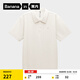 蕉內涼皮502Cool男士速干POLO衫翻領(lǐng)襯衫運動(dòng)涼感透氣t恤春夏短袖男 暖白 S