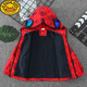 G.duck品牌童裝童裝蜘蛛俠男童外套春秋裝2025新款帥洋氣中小兒童卡通奧 紅加絨蛛蛛俠 140 cm