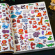 億基美動物貼紙3d立體泡泡貼12張3-6歲兒童幼兒園益智玩具粘貼畫無味